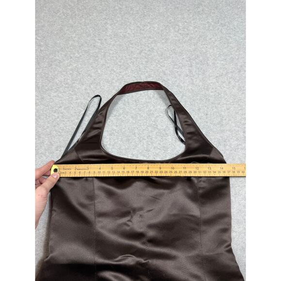 Vintage Geronimo by Stephen Digeronimo Womens Size 4 Brown Halter Mini Dress - Picture 9 of 15